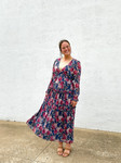 Falling In Love Floral Maxi Dress *Navy*