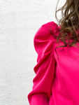 Laura Tie Blouse *Hot Pink*