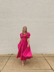 Kadie Circle Skirt Dress *Hot Pink*