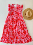 Trip To New York Floral Tiered Dress 