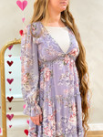 Falling In Love Floral Maxi Dress *Lavender*