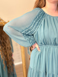 Jada Tiered Dress *Icy Blue* Final Sale