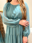 Jada Tiered Dress *Icy Blue* Final Sale