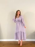 Celeste Drawstring Waist Dress *Lavender* Final Sale