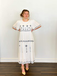 Carrington embroidered  Dress *White* Final Sale