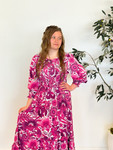 Carolina Smocked Dress *Fuchsia*