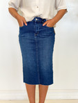 Judy Blue Straight Stretch Denim Skirt ~ Extended Sizes