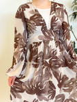 Penelope Floral dress *Taupe*