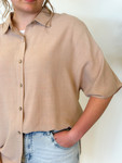 Camryn Linen Top *Taupe*