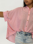  Valerie Oversize Top *Bright Pink*