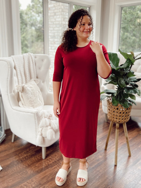 The Layering Dress *Cranberry*
