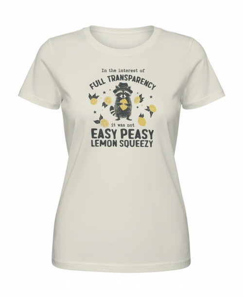 Easy Peasy Lemon Squeezy Tee Shirt - Cream