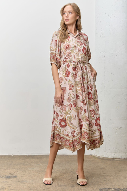 Boho Hankercheif Hem Dress