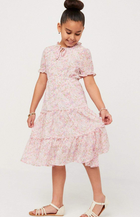 Macey Floral Girls Dress The Klassy Girl Boutique