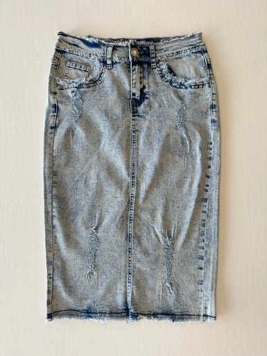 Kyla Denim Skirt - Acid Wash