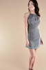 Indie Ella EDEN Backless Silk Key Hole Dress in Composure Med/ Lg