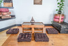 REKHA Mango Wood Boho Chic Side Coffee Tea Table POET Cushions not included