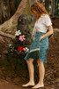 PAMELA Recycled Silk Skirt with Pockets in Azurmalachite Facet One Size