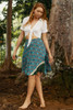 PAMELA Recycled Silk Skirt with Pockets in Azurmalachite Facet One Size