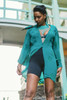 BRENNA Gypsy Chic Silk Kimono Duster in Emerald Love Sm/Med