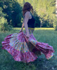 Indie Ella BOBBIN Tiered Multi Way Boho Silk Skirt Dress in Rainbow Dance One Size