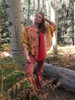 Indie Ella RONAK Upcycled Silk Shawl Kimono Shrug Cover Up in Circus Scene One Size