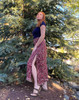 Indie Ella WINSLOW Gypsy Chic Recycled Silk Reversible Wrap Pants in Raspberry Patch 