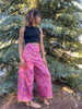 Indie Ella WINSLOW Gypsy Chic Recycled Silk Reversible Wrap Pants in Hot to Trot 