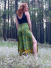 Indie Ella WINSLOW Gypsy Chic Recycled Silk Wrap Pants in Elevated Green 