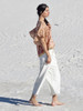 Indie Ella IRIS Butterfly Sleeve Boho Square Neck Silk Crop Top (onesize) in Bouquet 