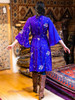 Indie Ella MYRA Bell Sleeve Silk Wrap Kimono Dress in Vibrant Purple  (One Size) 
