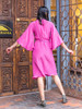 Indie Ella ANYA Butterfly Sleeve Sequin Boho Silk Wrap Dress in Malibu Chic (Onesize) 