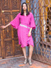 Indie Ella ANYA Butterfly Sleeve Sequin Boho Silk Wrap Dress in Malibu Chic (Onesize) 