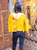 Indie Ella VERA Butterfly Sleeve Boho Gypsy Silk Crop Top  in Marakesh 