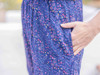 PALOMA Halter Neck Embroider Silk Jumpsuit in Plum Flower (onesize)