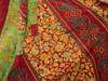 VENUS MAXI Stunning V-Neck Bohemian Printed Silk Dress in Navaratri Festival