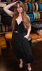 BALAREE Silk Harem Pants in Black Onyx (One Size)