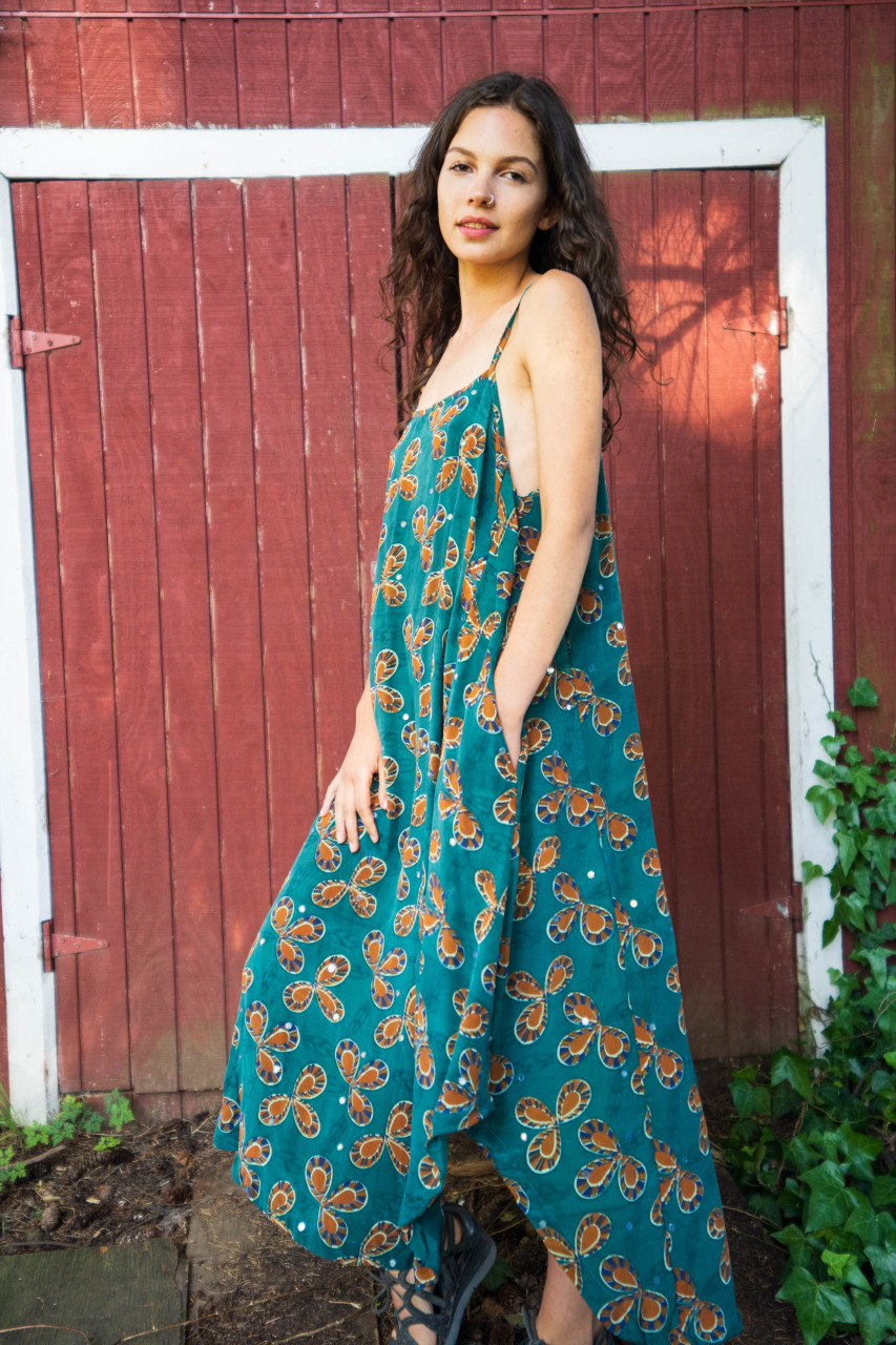 bohemian slip dress