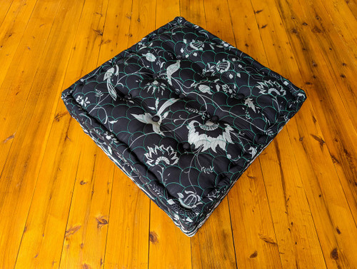 LARK Bohemian Floor Meditation Cushion in Nightingale Print Pattern Varies LARK Bohemian Floor Meditation Cushion in Nightingale Print Pattern Varies