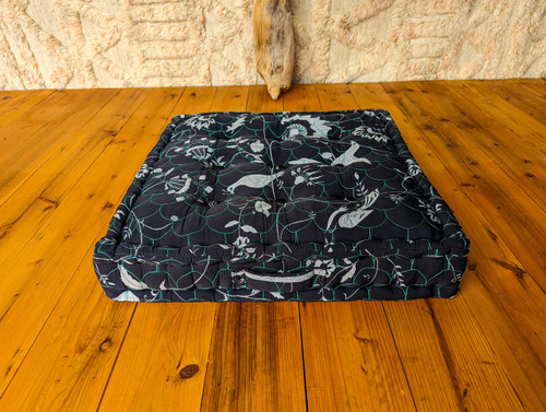 LARK Bohemian Floor Meditation Cushion in Nightingale Print Pattern Varies LARK Bohemian Floor Meditation Cushion in Nightingale Print Pattern Varies