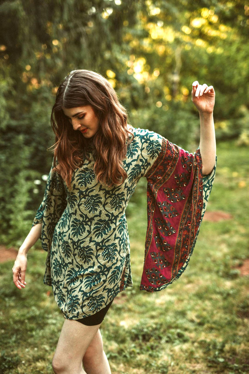 bohemian style tunic dress