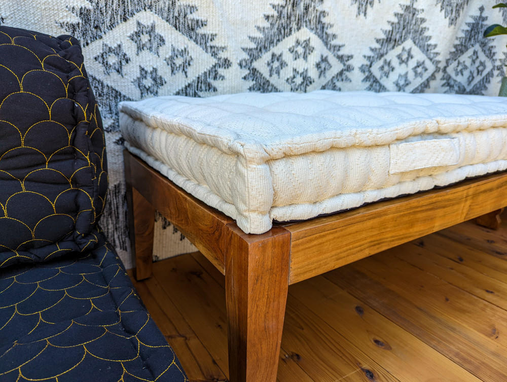 How to Make a French Mattress Cushion  Brimfield Flea Market Boho Thrift  Flip 