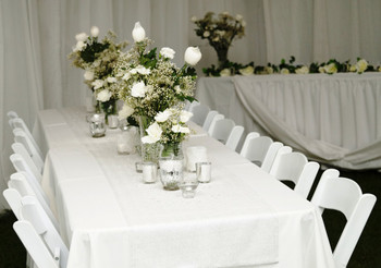 We can also arrange linen and chairs for your event.