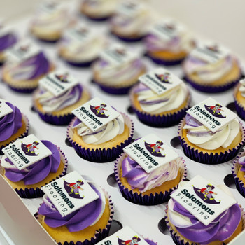 Deluxe Cupcakes with Printed Toppers are perfect for showcasing your company. Deluxe Cupcakes with Printed Toppers are perfect for showcasing your company.