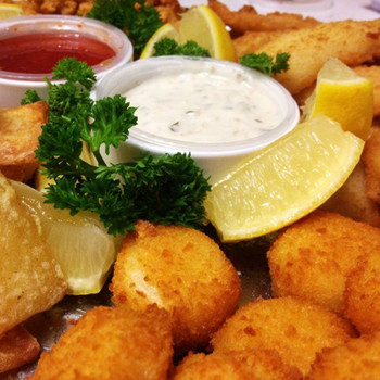if you like your sea food you will love our Fisherman Basket Platter