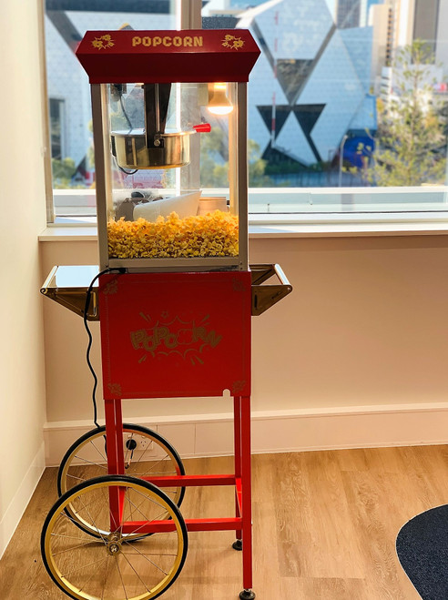 Our cute Popcorn Cart is very popular