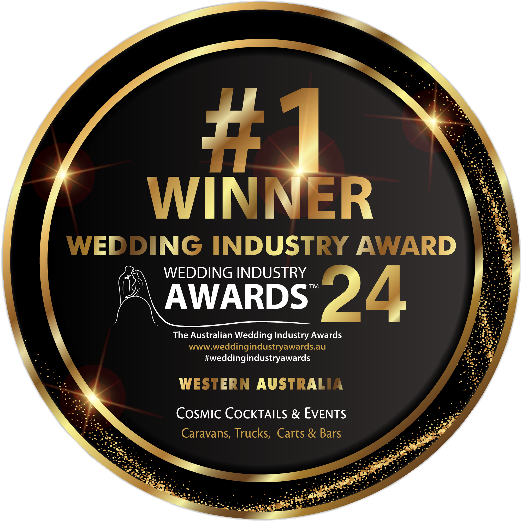 Cosmic Cocktails & Events Winner Wedding Industry Award 2024
