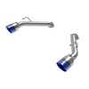 aFe 2023 Nissan Z V6-3.0L (tt) Takeda Stainless Steel Axle-Back Exhaust System w/ Blue Flame Tip - 49-36137-L