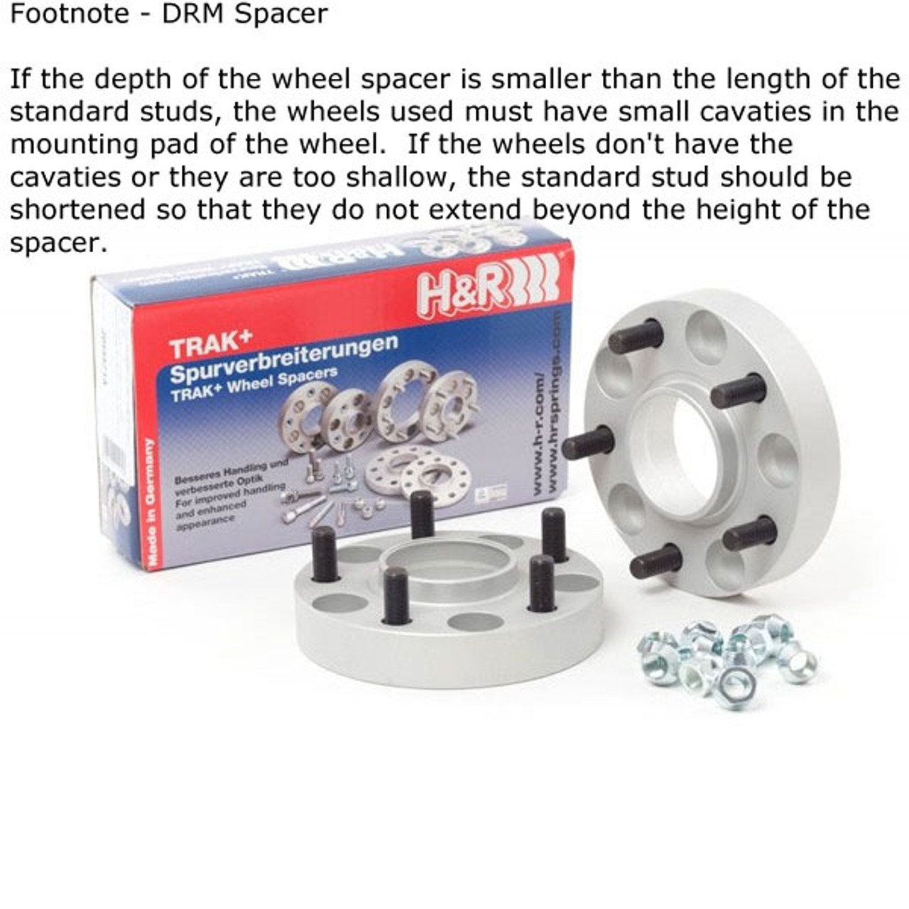 H&R DRM 15mm Wheel Spacers-Pair