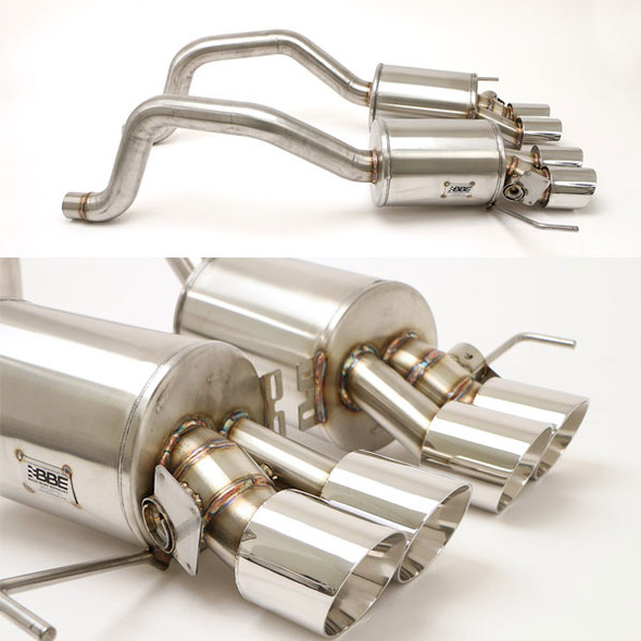 B&B Exhaust C7 Corvette Z06 Fusion Gen. 3 Axle Back Exhaust System, Manual, Round Tips